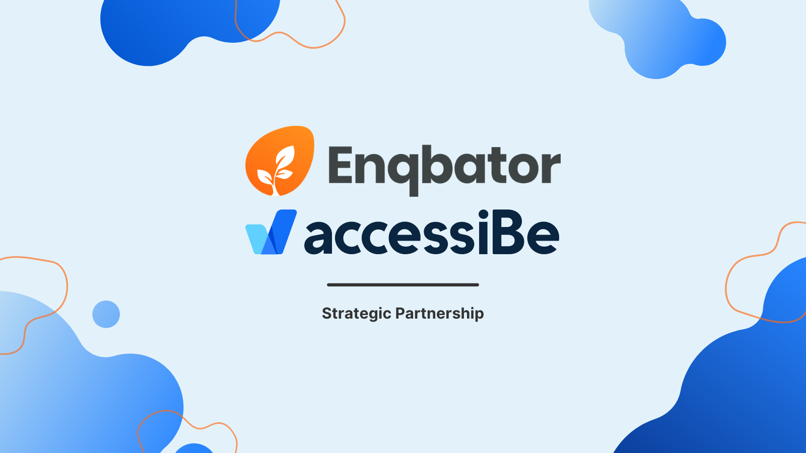 accessiBe article Enqbator and accessiBe partnership